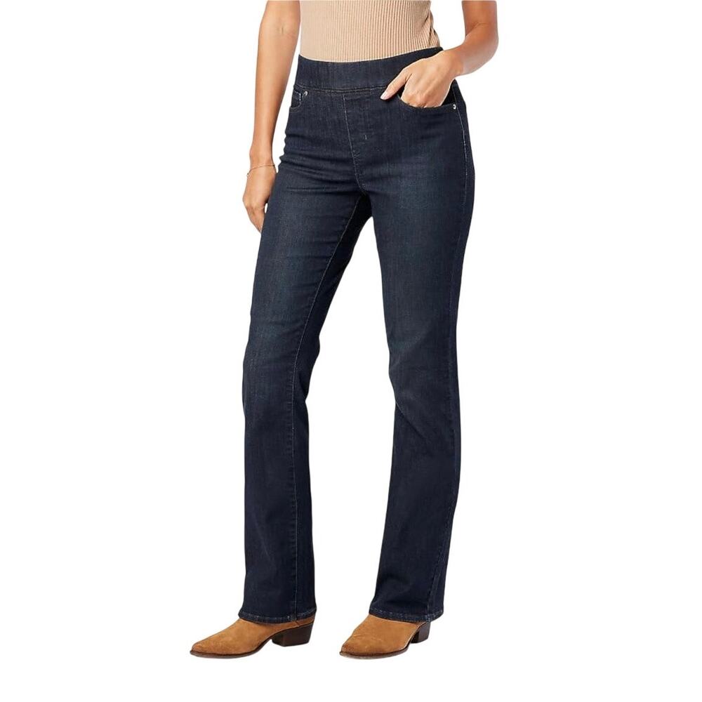 Levi Strauss Signature Gold Bootcut Jeans 32x30 Short Dark Wash Totally Shaping
